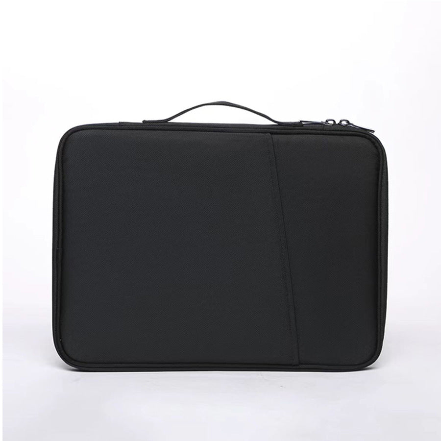Black 360 degrees Protective Laptop & Tablet Sleeve with Accessory Organizer - Water-Repellent Carrying Case V888-ELOSUNG34968