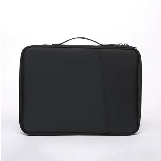 Black 360 degrees Protective Laptop & Tablet Sleeve with Accessory Organizer - Water-Repellent Carrying Case V888-ELOSUNG34968