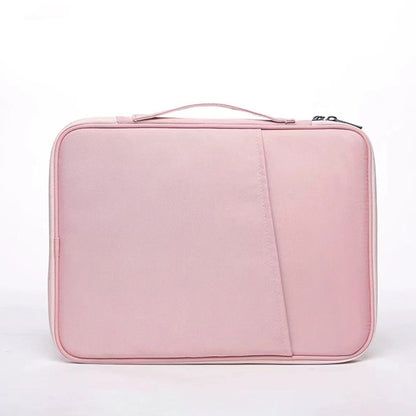 Pink 360 degrees Protective Laptop & Tablet Sleeve with Accessory Organizer - Water-Repellent Carrying Case V888-ELOSUNG34969
