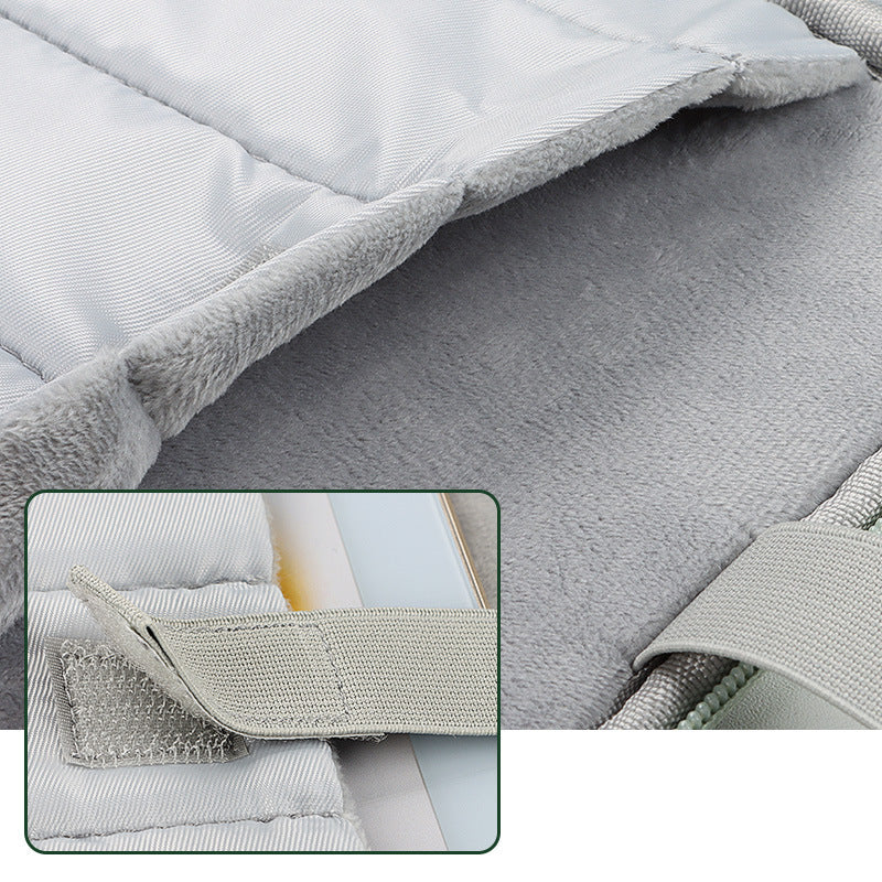 Grey 360 degrees Protective Laptop & Tablet Sleeve with Accessory Organizer - Water-Repellent Carrying Case V888-ELOSUNG34970