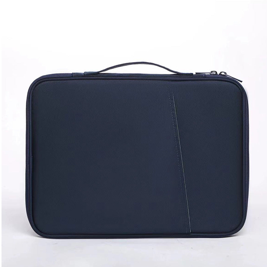 Navy blue 360 degrees Protective Laptop & Tablet Sleeve with Accessory Organizer - Water-Repellent Carrying V888-ELOSUNG34971