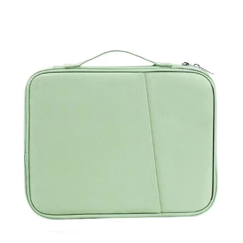 Green 360 degrees Protective Laptop & Tablet Sleeve with Accessory Organizer - Water-Repellent Carrying Case V888-ELOSUNG34972