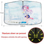 Snow Girl Foldable Car Windshield Sun Shade Umbrella - Ultimate UV & Heat Blocker for Interior Protection V888-ELOSUNG34980