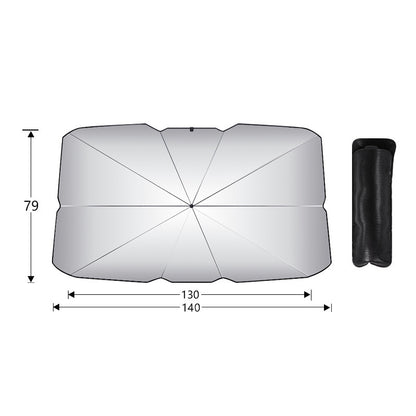 Large size Foldable Car Windshield Sun Shade Umbrella - Ultimate UV & Heat Blocker for Interior Protection V888-ELOSUNG34982