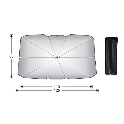 Small size Foldable Car Windshield Sun Shade Umbrella - Ultimate UV & Heat Blocker for Interior Protection V888-ELOSUNG34983