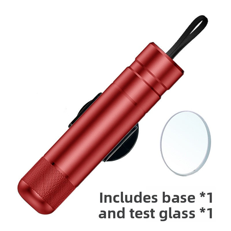 Red 2-in-1 Emergency Car Escape Tool - Spring-Loaded Window Breaker & Seatbelt Cutter V888-ELOSUNG34994
