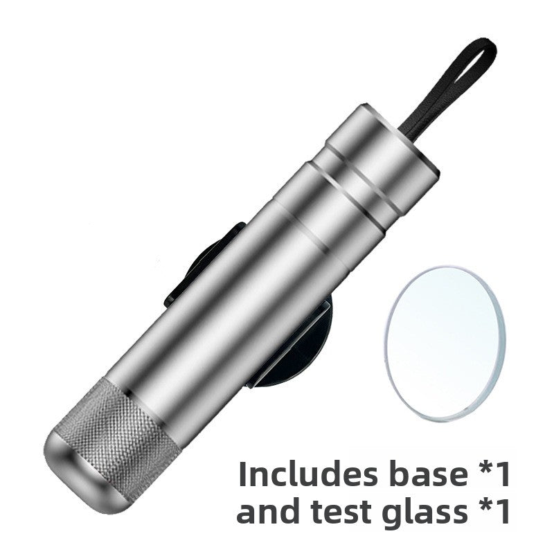 Silver 2-in-1 Emergency Car Escape Tool - Spring-Loaded Window Breaker & Seatbelt Cutter V888-ELOSUNG34996