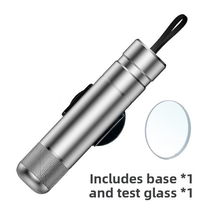 Silver 2-in-1 Emergency Car Escape Tool - Spring-Loaded Window Breaker & Seatbelt Cutter V888-ELOSUNG34996