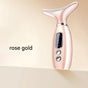 Multi-Functional Neck & Face Beauty Massager - Constant Heat, Ion Infusion & Sonic Vibration(gold) V888-ELOSUNG35007