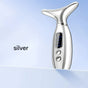 Multi-Functional Neck & Face Beauty Massager - Constant Heat, Ion Infusion & Sonic Vibration(silver) V888-ELOSUNG35010