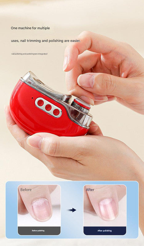 4-in-1 Electric Nail Care Device - Clipper, Grinder, Polisher & UV Sterilizer with Multiple Modes(black) V888-ELOSUNG35014