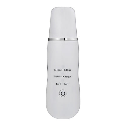 Ultrasonic Skin Scrubber - Deep Cleansing, Peeling, Lifting & Ion Infusion Facial Spatula(white) V888-ELOSUNG35040