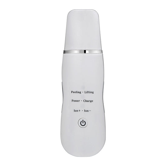 Ultrasonic Skin Scrubber - Deep Cleansing, Peeling, Lifting & Ion Infusion Facial Spatula(white) V888-ELOSUNG35040