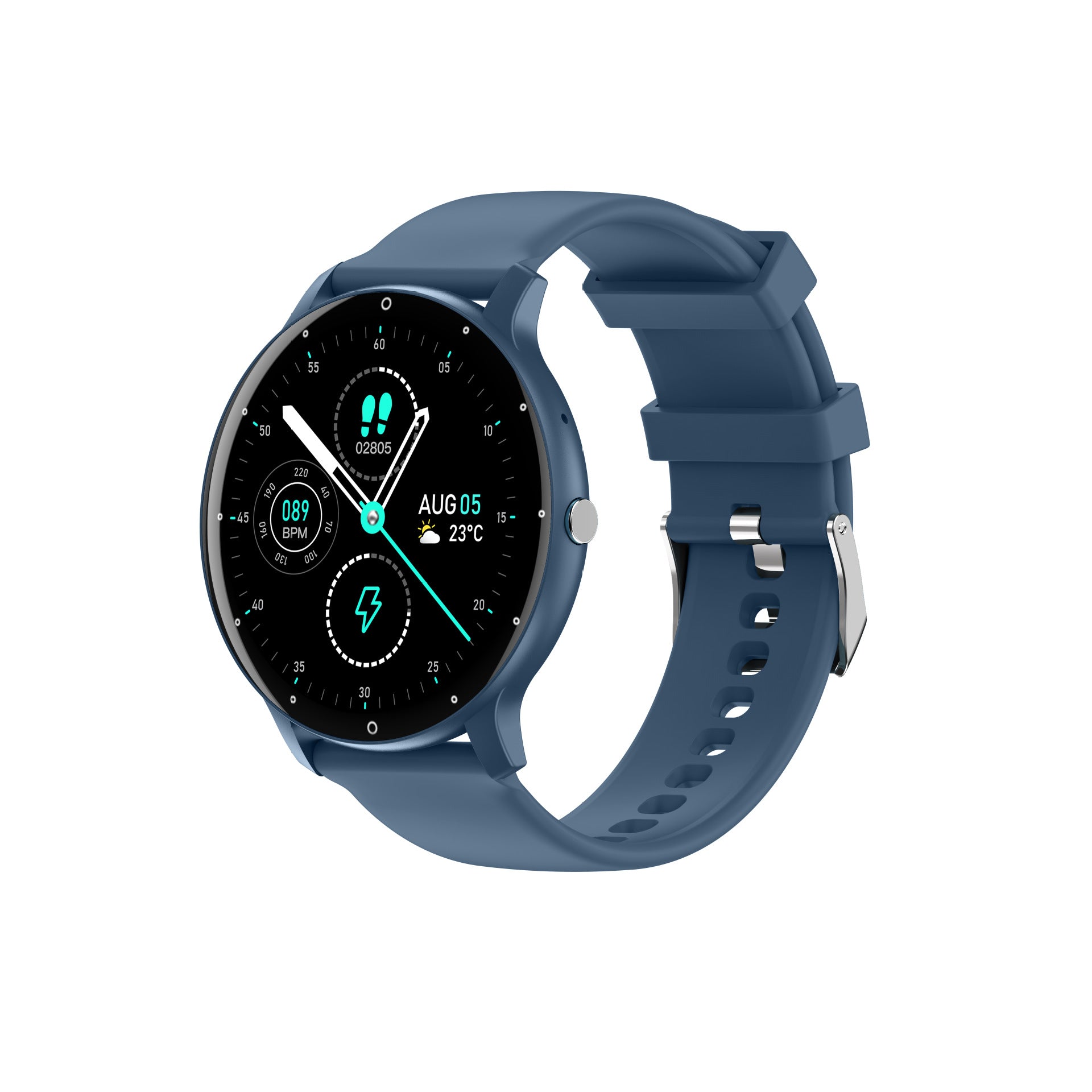 Feature-Rich Smartwatch: 1.28 HD Display Bluetooth Calling Extensive Sports Tracking (blue)" V888-ELOSUNG35061
