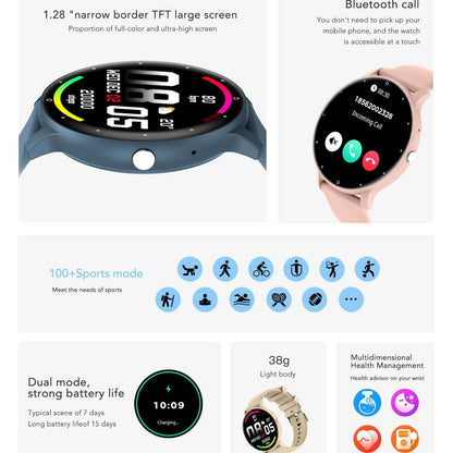 Feature-Rich Smartwatch: 1.28 HD Display Bluetooth Calling Extensive Sports Tracking (yellow)" V888-ELOSUNG35063