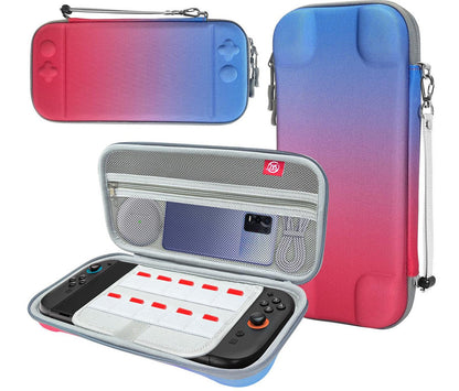Portable Hard Shell Travel Case for Nintendo Switch/Switch Lite/OLED - Game Card Slots & Accessory V888-ELOSUNG35076