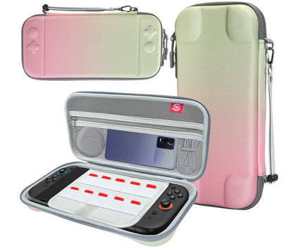 Portable Hard Shell Travel Case for Nintendo Switch/Switch Lite/OLED - Game Card Slots & Accessory V888-ELOSUNG35077