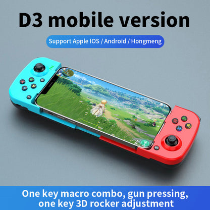 Portable Telescopic Mobile Game Controller - Bluetooth 5.0, iOS/Android/PC Compatible, 400mAh Battery(blue V888-ELOSUNG35117