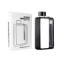 Slim Tritan Flat Water Bottle - 380ml BPA-Free, Leakproof with Leather-Textured Sleeve & Strap(Black) V888-ELOSUNG35123
