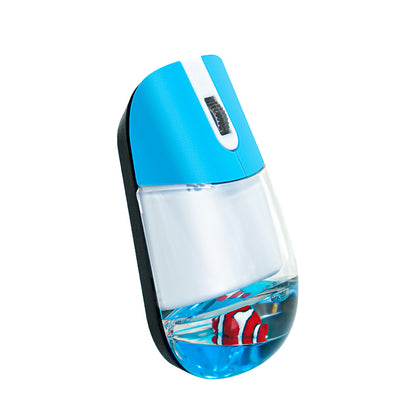Whimsical 2.4G Wireless Mouse with Floating Animal Design - Comfortable, Quiet & Portable(blue) V888-ELOSUNG35179