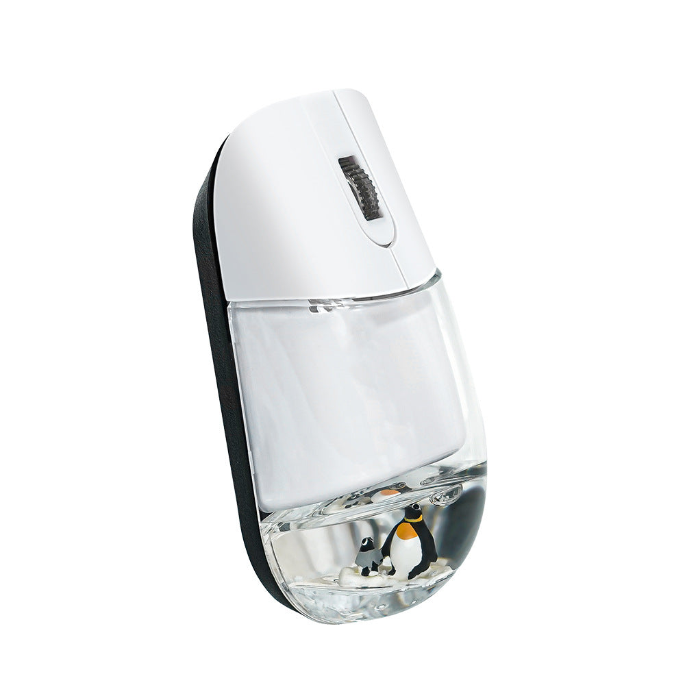 Whimsical 2.4G Wireless Mouse with Floating Animal Design - Comfortable, Quiet & Portable(white) V888-ELOSUNG35181