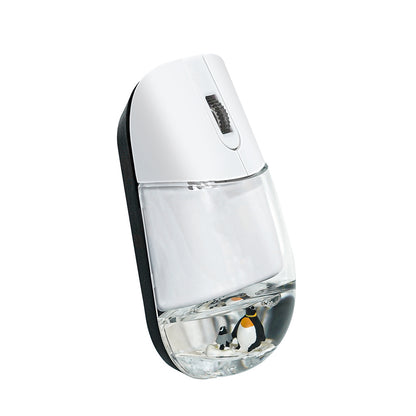 Whimsical 2.4G Wireless Mouse with Floating Animal Design - Comfortable, Quiet & Portable(white) V888-ELOSUNG35181