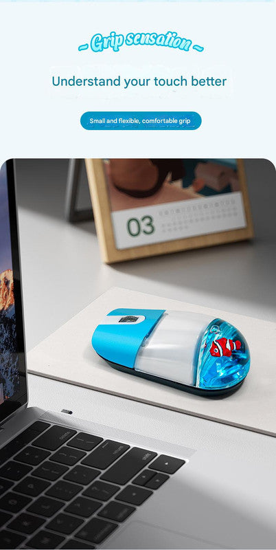 Whimsical 2.4G Wireless Mouse with Floating Animal Design - Comfortable, Quiet & Portable(white) V888-ELOSUNG35181