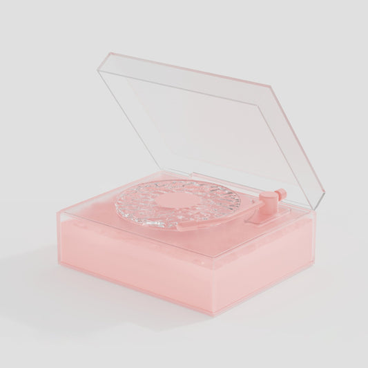Retro Vinyl Bluetooth Speaker with Water Ripple Light Projection & 360 Surround Sound(pink) V888-ELOSUNG35200