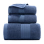 Premium Long-Staple Cotton Towel Set - 2 Hand Towels & 1 Bath Towel Gift Bundle(blue) V888-ELOSUNG35209