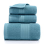 Premium Long-Staple Cotton Towel Set - 2 Hand Towels & 1 Bath Towel Gift Bundle(green) V888-ELOSUNG35210