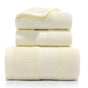 Premium Long-Staple Cotton Towel Set - 2 Hand Towels & 1 Bath Towel Gift Bundle(yellow) V888-ELOSUNG35212