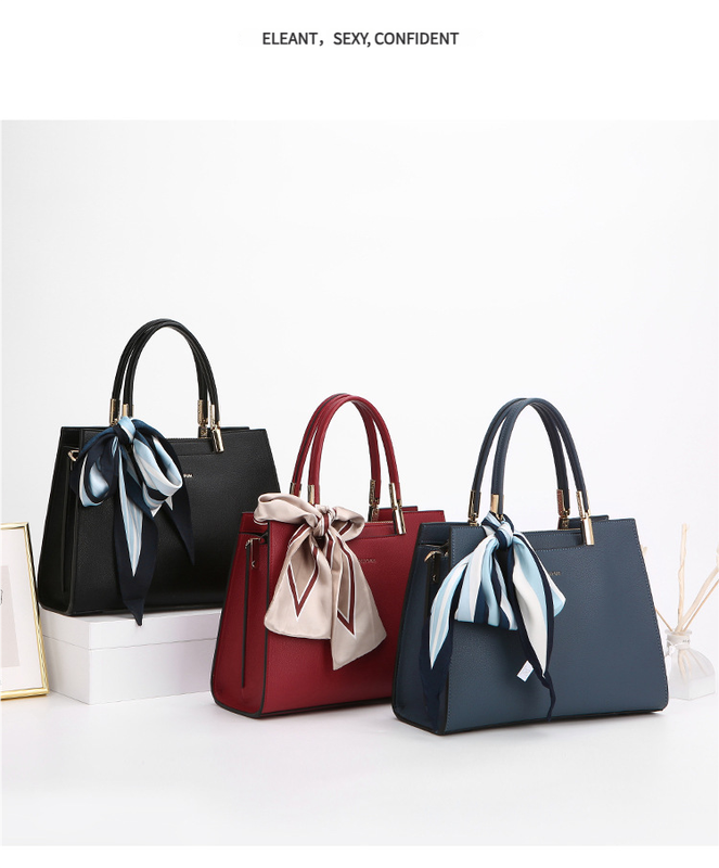 Fashionable Synthetic Leather Crossbody Bag with Detachable Scarf - Multiple Compartments for Daily V888-ELOSUNG35219
