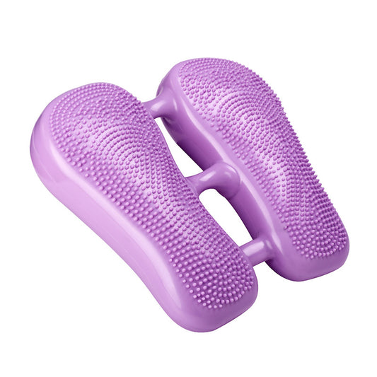 Dual-Side Textured Fitness Balance Board - Core Strengthener with Anti-Slip Massage Surface(purple) V888-ELOSUNG35234