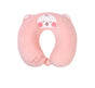 2-in-1 Convertible Eye Mask & Travel Neck Pillow Set - Plush Fabric with Snap Closure(pink) V888-ELOSUNG35240