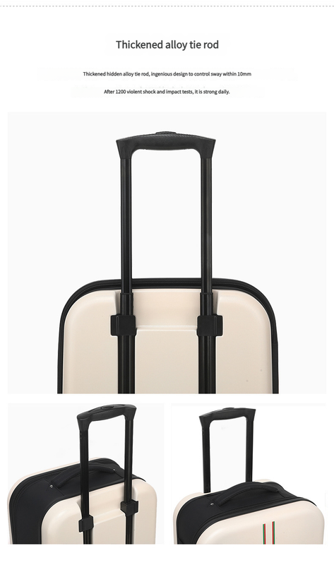 Compact Expandable Foldable Luggage - Reinforced Alloy Handle & Silent Wheels(pink) V888-ELOSUNG35244