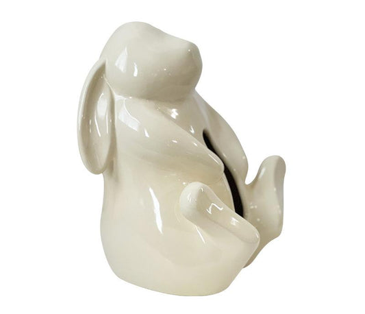Artisan Ceramic Tissue Box Holder - Medium-High Fired Home Decor Organizer(Cream color) V888-ELOSUNG35257
