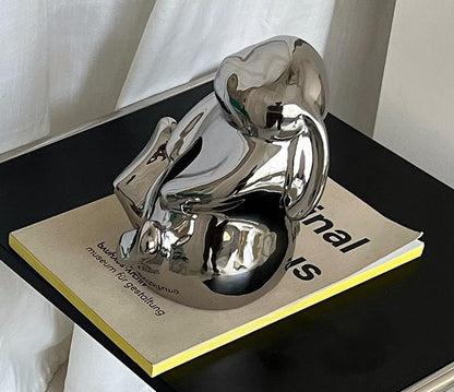 Artisan Ceramic Tissue Box Holder - Medium-High Fired Home Decor Organizer(silvery) V888-ELOSUNG35259