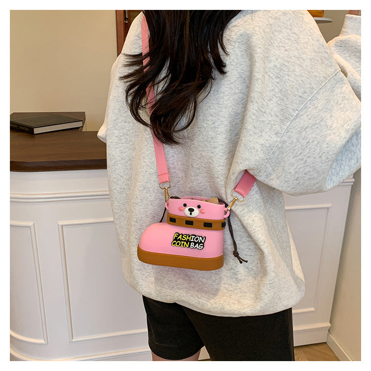 Adjustable Silicone Crossbody Bag - Multi-Way Lightweight Purse with Spacious Design(yellow) V888-ELOSUNG35260