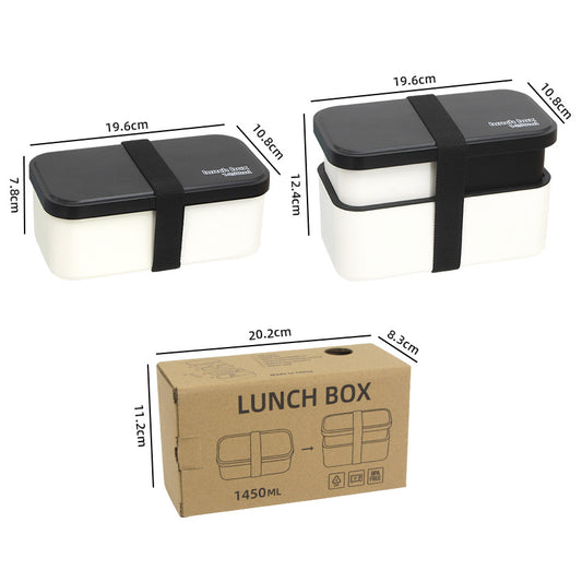 Eco - Friendly Lunch Box - Portable with Compartments(black) V888-ELOSUNG35272
