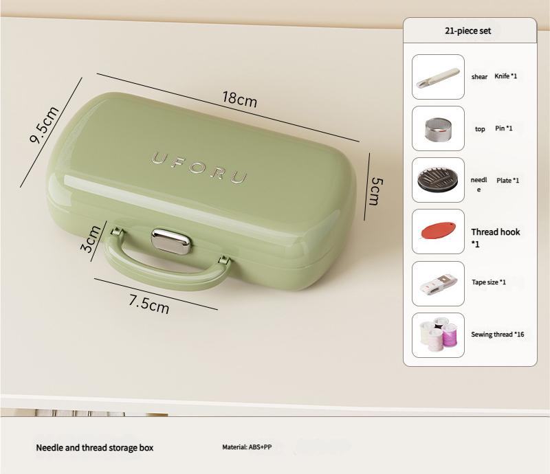 Complete Sewing Kit - Portable with Organized Compartments(green) V888-ELOSUNG35274