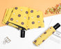 Auto Open/Close 8-Rib Sun & Rain Umbrella - 98cm UV Protection Canopy(yellow) V888-ELOSUNG35276