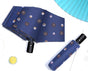Auto Open/Close 8-Rib Sun & Rain Umbrella - 98cm UV Protection Canopy(navy blue) V888-ELOSUNG35277