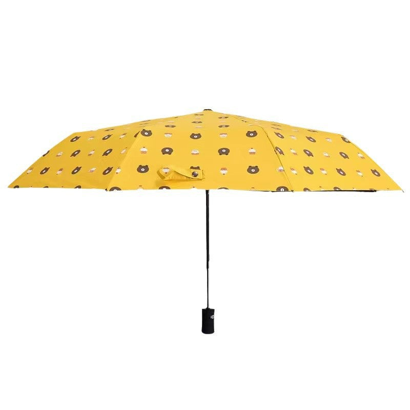 Auto Open/Close 8-Rib Sun & Rain Umbrella - 98cm UV Protection Canopy(navy blue) V888-ELOSUNG35277