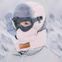 Anti-Fog Thermal Cycling hat - Reflective Safety & Voice Amplification(pink) V888-ELOSUNG35285