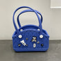 Stylish Handbag - Spacious with Decorative Elements(Dark Blue) V888-ELOSUNG35286