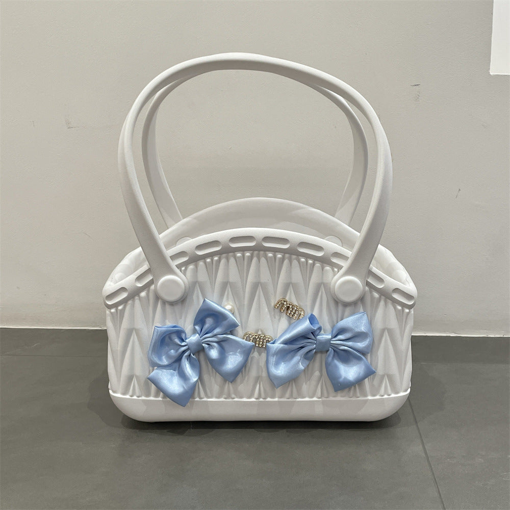 Stylish Handbag - Spacious with Decorative Elements(Beige) V888-ELOSUNG35288