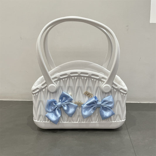 Stylish Handbag - Spacious with Decorative Elements(Beige) V888-ELOSUNG35288
