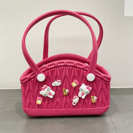 Stylish Handbag - Spacious with Decorative Elements(pink) V888-ELOSUNG35289