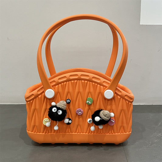Stylish Handbag - Spacious with Decorative Elements(Orange) V888-ELOSUNG35290