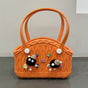 Stylish Handbag - Spacious with Decorative Elements(Orange) V888-ELOSUNG35290